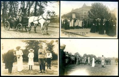 Poststück - Interess. Partie AK Österr. und Deutsches Kaiserhaus mit interess. Fotokarten, - Známky a pohlednice