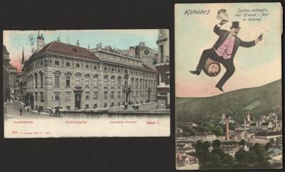 Poststück - Partie AK Wien, - Briefmarken und Ansichtskarten