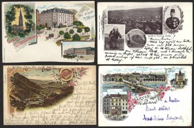 Poststück - Partie alte Ansichtskarten meist Europa u.a. Schweiz, - Briefmarken und Ansichtskarten