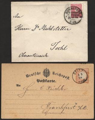 Poststück - Partie Belege D.Reich u. etwas Gebiete, - Francobolli e cartoline