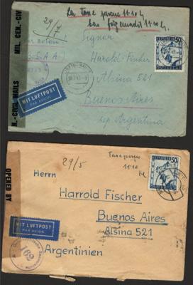 Poststück - Partie Belege Österr. ab 1945, - Známky a pohlednice