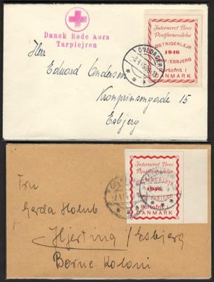 Poststück - Partie D. Feld- und POW Post WK II u.a. 2 Stück mit Propagandatsempeln, - Briefmarken und Ansichtskarten