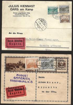 Poststück - Partie Firmenpost meist II. Rep., - Stamps and postcards