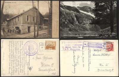 Poststück - Partie meist AK Österr. mit - Briefmarken und Ansichtskarten