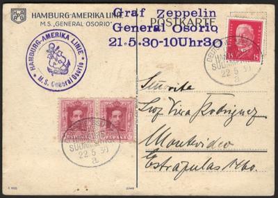 Poststück - Partie Zeppelin und alte Flugmotivbelege ab österr. Monarchie bzw. Deutschland , - Briefmarken und Ansichtskarten