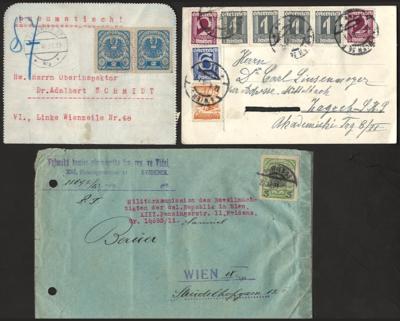 Poststück - Sammlung Belege 1920/ca. 1938 in - Známky a pohlednice