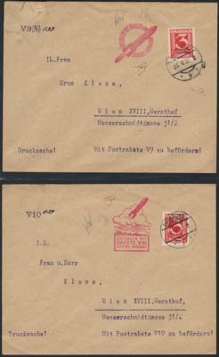Poststück - Schmiedl - Raketenpost, - Známky a pohlednice