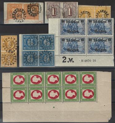 .gestempelt/Briefstück/*/(*) - Partie D.Reich mit Gebieten u. altd. Staaten, - Stamps and postcards