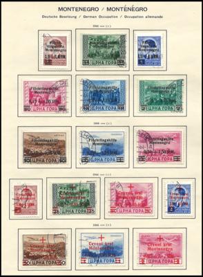 .gestempelt - D. Bes. Montenegro Nr. 1/14, - Stamps and postcards