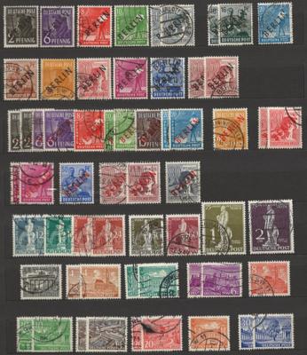 .gestempelt - Sammlung Berlin ab 1948, - Briefmarken und Ansichtskarten