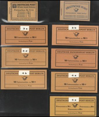 **/gestempelt - Sammlung Markenheftchen(MH) Berlin und BRD, - Stamps and postcards