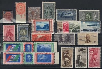 .gestempelt/*/(*) - Sammlung Italien ca. 1861/1945, - Známky a pohlednice