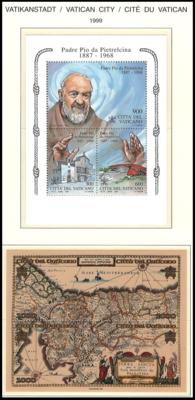 **/*/gestempelt - Sammlung Vatikan ca. 1929/2000, - Briefmarken und Ansichtskarten