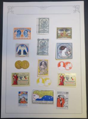 */(*)/gestempelt - Reichh. Partie Vignetten "Ausstellungen in Wien " dabei Briefmarkenausstellungen mit viel WIPA 1933, - Stamps and postcards