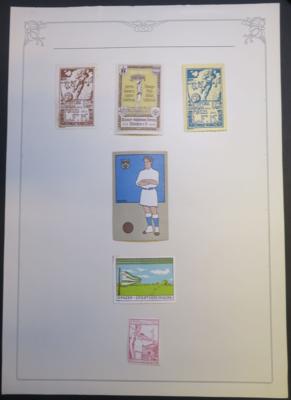 */(*)/gestempelt - Partie Vignetten zum Thema Sport - Gesang - Krankenwesen - Schulen etc., - Stamps and postcards