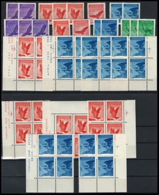 ** - Liechtenstein - Kl. Partie Freimarken - Ausg. "Adler" (143/47), - Stamps and postcards