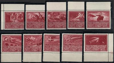 ** Österr. 1933 - WIPA Vignetten, - Stamps and postcards