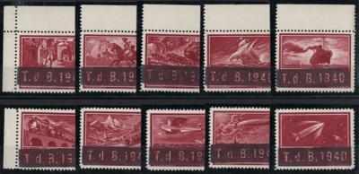 ** - Österr. 1933 - WIPA Vignetten, - Stamps and postcards