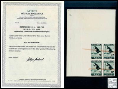 (*) - Österr. Nr. 623 PU II FIS II linker, - Stamps and postcards