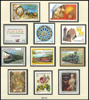 ** - Österr. - Partie EURO - NEUHEITEN (FRANKATURWARE) - sammlung 2002/2010, - Stamps and postcards