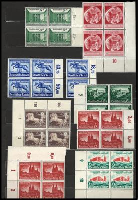 ** - Partie D.Reich ab 1938 tls. in Einheiten, - Stamps and postcards