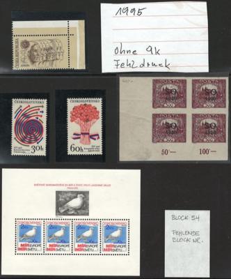 **/*/Poststück - partie Europa u. Übersee mit Tschechosl., - Stamps and postcards