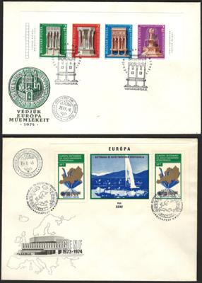 **/Poststück - Ungarn - Partie Blöcke aus 1975/1985, - Stamps and postcards