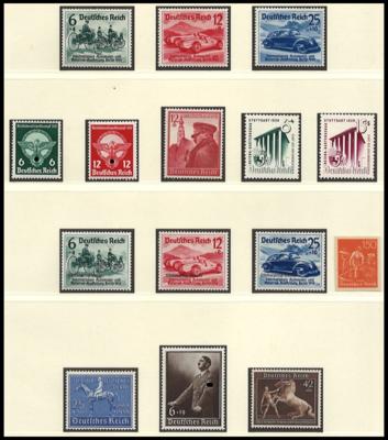 ** - Sammlung D.Reich 1938/1945, - Francobolli e cartoline