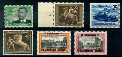 ** - Sammlung D.Reich ca. 1938/1945 mit etwas D. Bes. WK II, - Briefmarken und Ansichtskarten