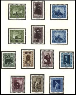 **/* - Sammlung Liechtenstein meisdt ab ca. 1935/1985, - Stamps and postcards