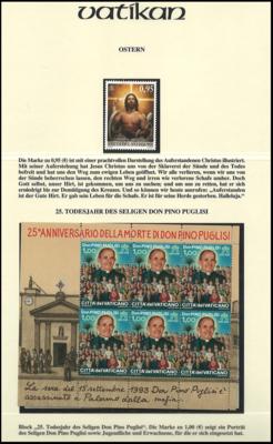 ** - Sammlung Vatikan 1994/2015 mit etwas Dubl. gute Erh., - Francobolli e cartoline