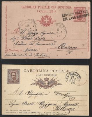 Poststück - Italien - Sammlung  Schiffspost - Francobolli e cartoline