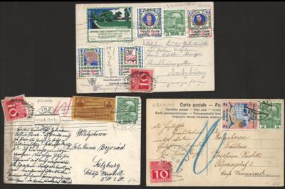 Poststück - Nachgebührensammlung Belege meist Österreich ab Monarchie, - Briefmarken und Ansichtskarten