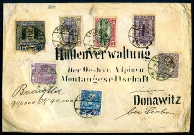 Poststück - Österr. Ausg. 1908 - 10 Kronen - Briefmarken und Ansichtskarten