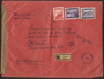 Poststück - Österr. - Partie Briefe, - Briefmarken und Ansichtskarten