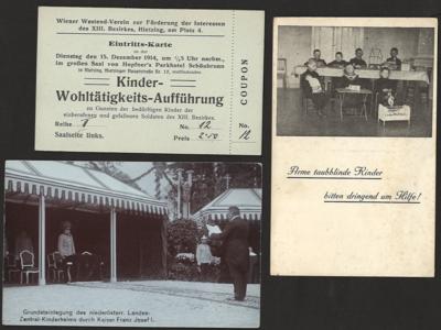 Poststück - Österr. - Sammlung AK und Poststücke zum Thema "Kinderund Jugendschutz - Jugendwohlfahrt" etc. ab Monarchie, - Francobolli e cartoline