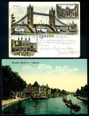 Poststück - Partie AK Großbrit. u. Niederlande, - Briefmarken und Ansichtskarten