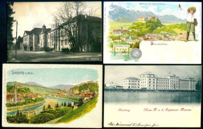 Poststück - Partie AK Salzburg mit Bischofshofen - Salzburg Stadt etc., - Stamps and postcards