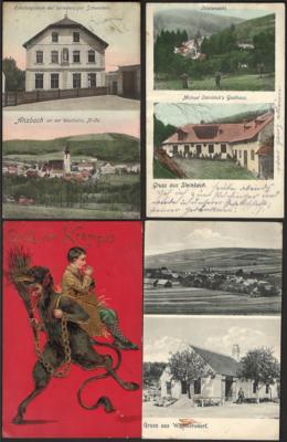 Poststück - Partie Ansichts- und Motivkarten - Francobolli e cartoline