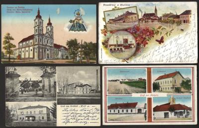Poststück - Partie Ansichtskarten CSR, - Stamps and postcards