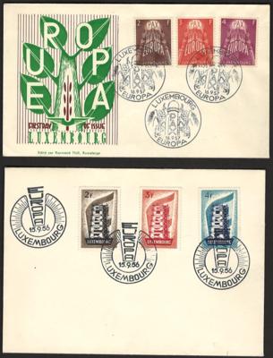 Poststück - Partie FDcs Europa - Gemeinschaftsausg. CEPT ab 1956, - Briefmarken und Ansichtskarten