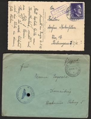 Poststück - Partie Poststücke D. Bes. WK II Böhmen &  M. u. Gen. Gouv., - Briefmarken und Ansichtskarten
