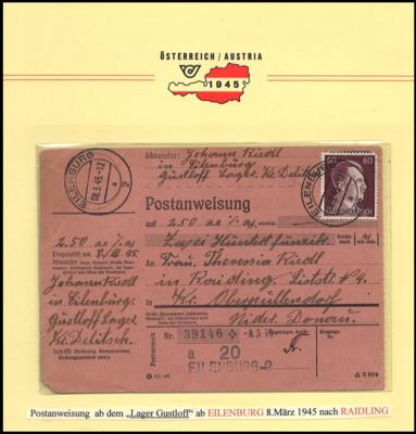 Poststück - Rare Überrollbelege aus - Briefmarken und Ansichtskarten