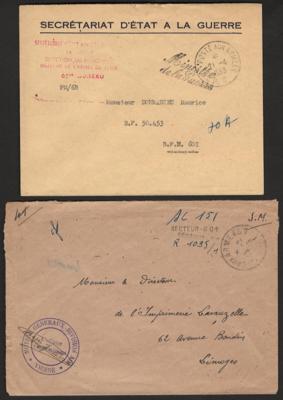 Poststück - Sammlung Franzöische Feldpost in Österr. aus 1945/1953, - Francobolli e cartoline