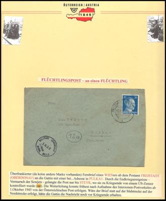 Poststück - Überrollbrief aus FREISTADT - Stamps and postcards