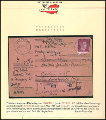 Poststück - Ungewöhnliche Flüchtlingspost - Známky a pohlednice