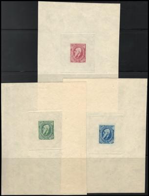 (*) - Belgien um 1884/86 - Essay von König Leopold II zu 10 C. in Rot, - Briefmarken und Ansichtskarten