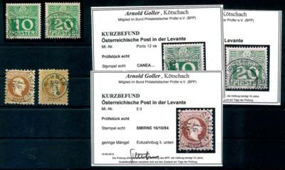 .gestempelt/Briefstück - Sammlung Österr. Levante, - Stamps and postcards