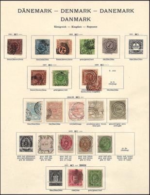 **/*/gestempelt - Dänemark - reichh. Sammlung bis 1976 inkl. Grönland u. Färöer, - Stamps and postcards