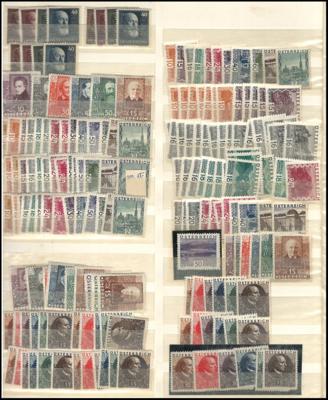 **/*/gestempelt - Österr. - Dublettenbestand 1850/1937 mit Lombardei, - Stamps and postcards